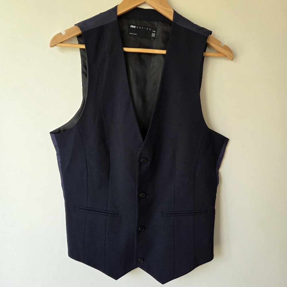 Black Button-Up Vest